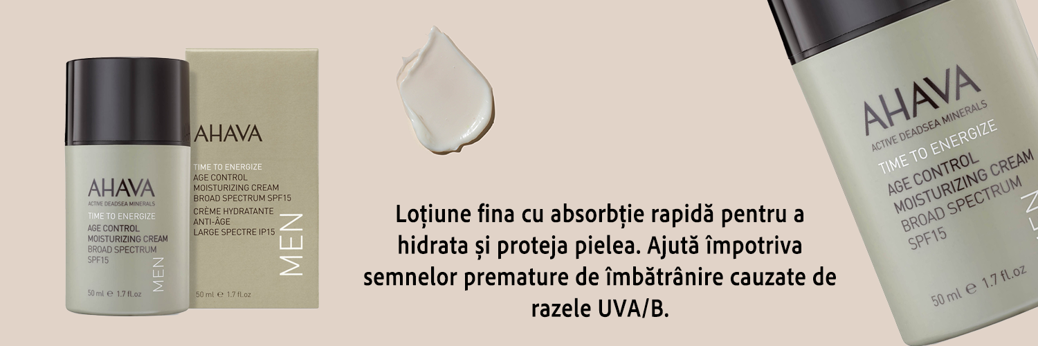 crema hidratanta Age Control AHAVA pentru barbati